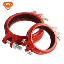 grooved pipe fitting Flexible coupling with red color